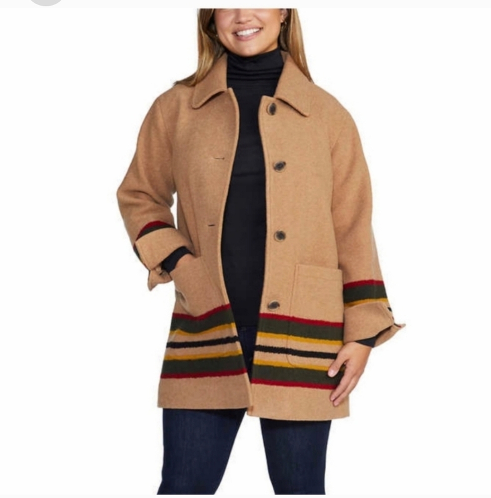 Pendleton Wool Topper Coat, NWT - Picture 5 of 8